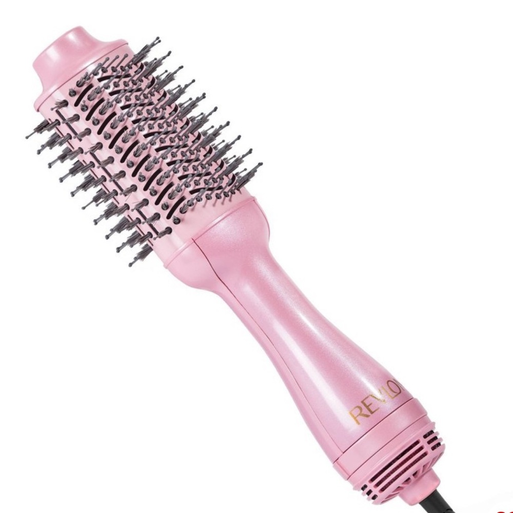 Pink Revlon One Step Volumizer Hair Dryer Brush